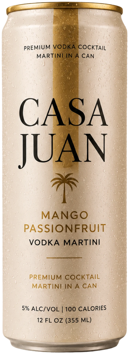 Casa Juan Mango Passion Fruit Vodka Cocktail can