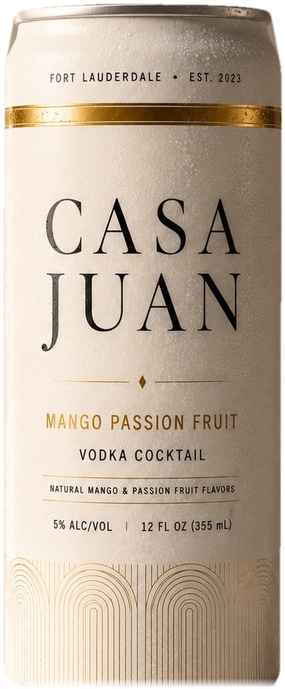 Casa Juan Mango Passion Fruit Vodka Cocktail can